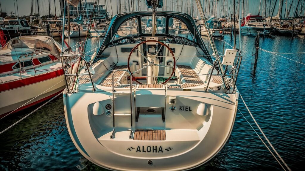 powerboat, boat, nature, yacht, motor yacht, water, port, sun spot, sea, luxury